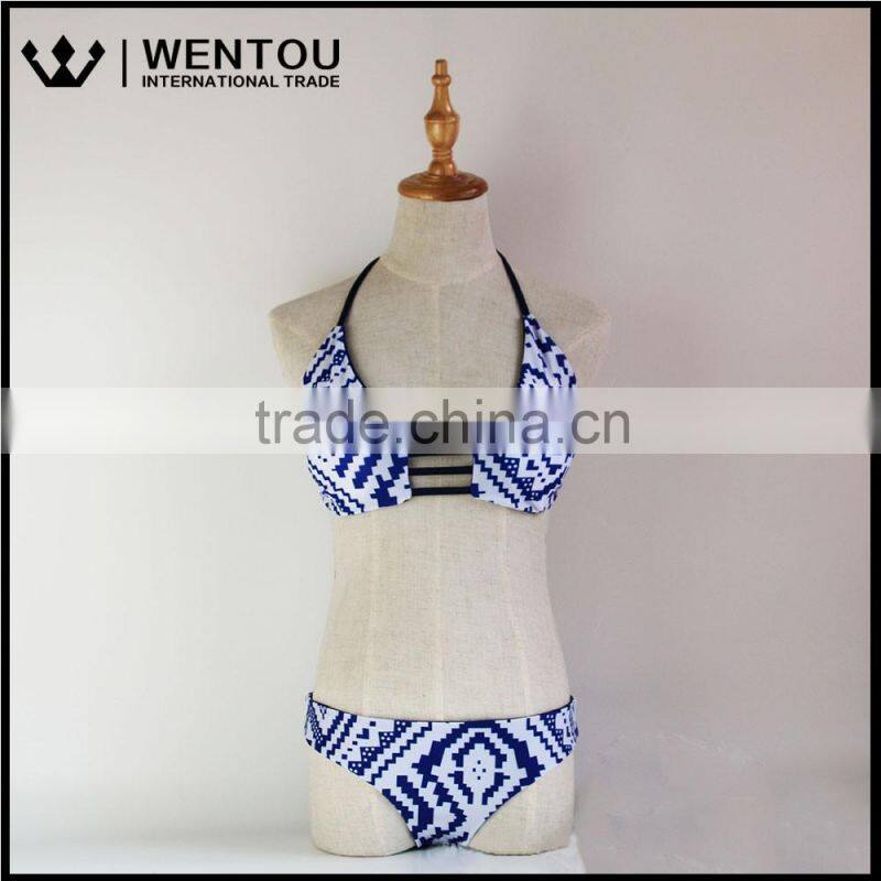 Bandage Push-up Neck Women Sexy Bikini Set Halter Swimwear