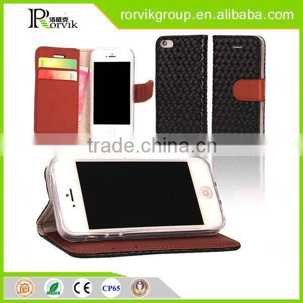 good market brief genuine leather phone case with card slot for iphone 6 plus