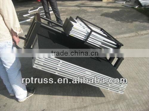 aluminum frame clear plexiglass cover stage