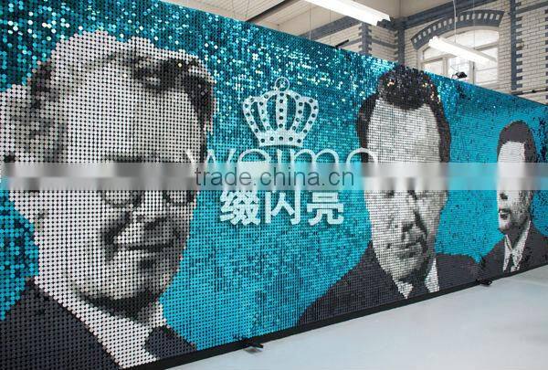 2014 New Shiny Sequin china plate