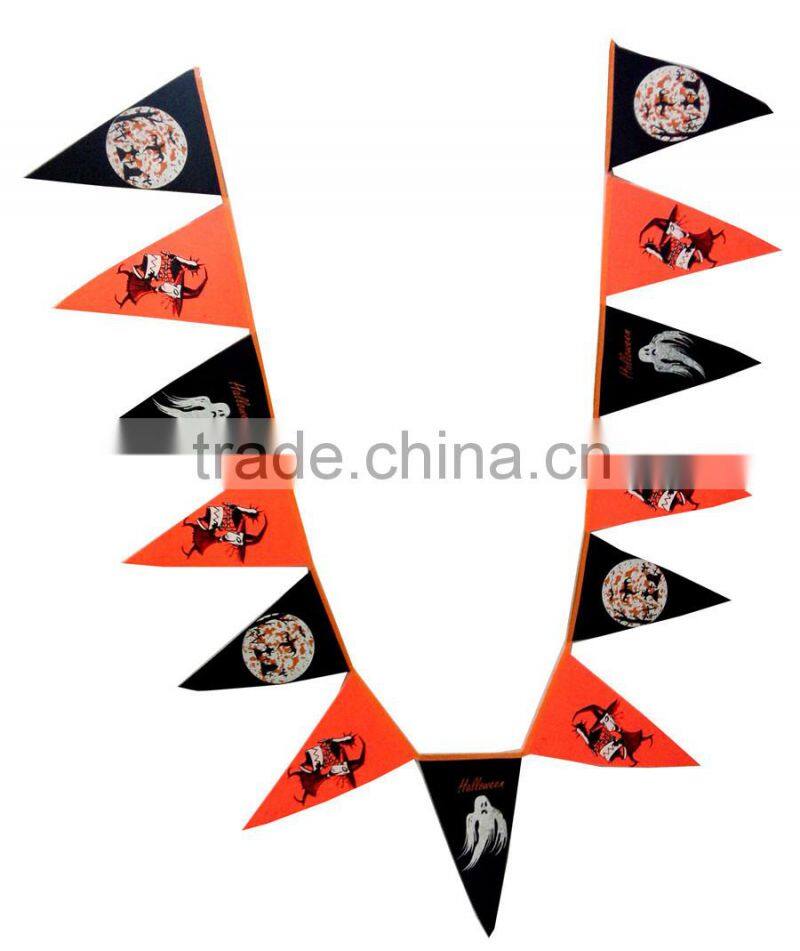 Halloween themed felt sewing flags for home decoration