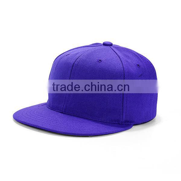 Plain Flat Snapback Hats No Logo