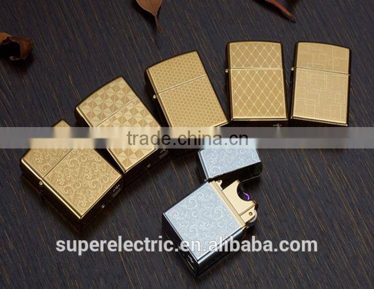 Professional design protable usb lighters high quality custom single arc cigarette lighter
