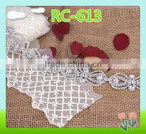 Cheerfeel bling bling decorative rhinestone bridal trimmings chain