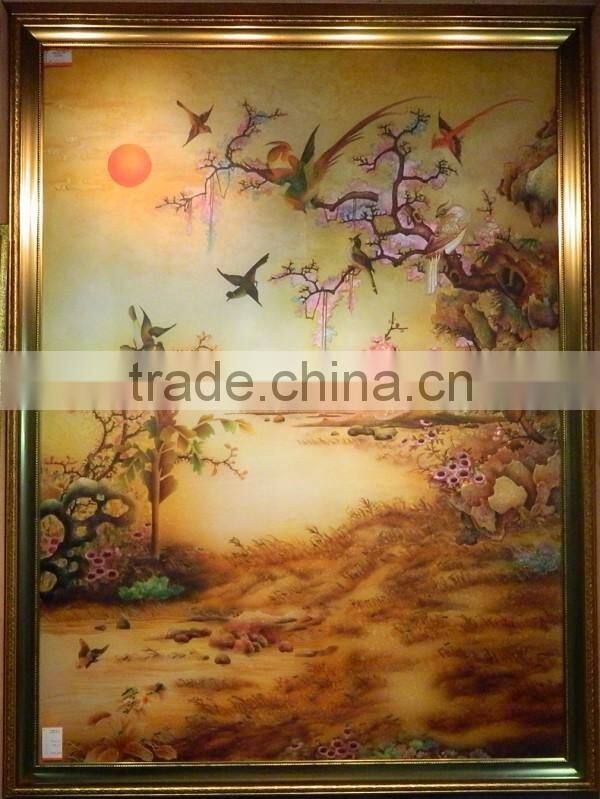 Factory Price Handmade Fusing Glass Painting Pictures Of Cartoons