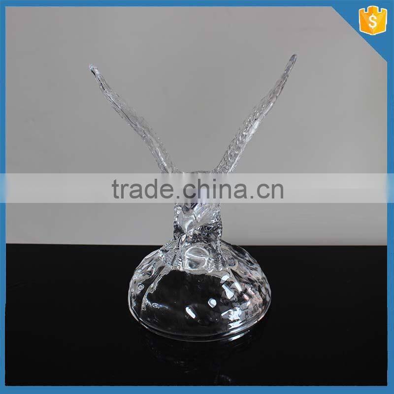 Eagle animal shape decorative crystal glass figurines wholesale