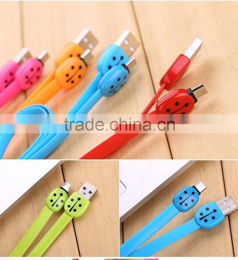 High Quality TPE Flat USB Multi Charger Data Cable, High Speed Sync Data Micro USB Cable