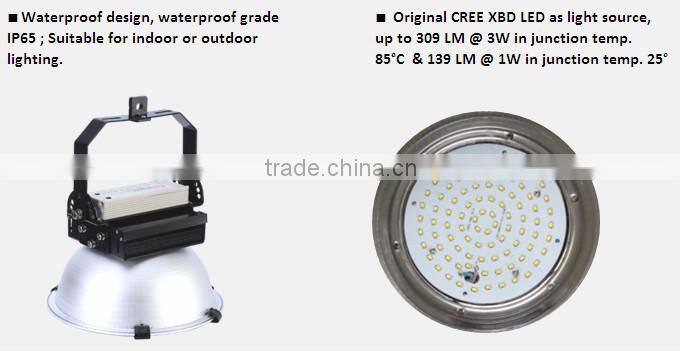 150w industrial hanging lights led high bay light