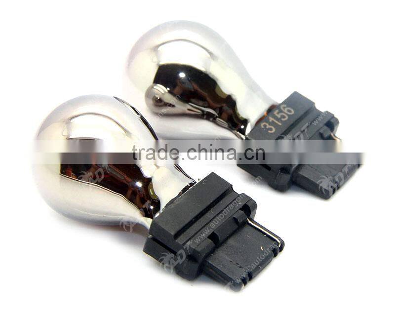 2016 Hot selling white, green, blue, red, amber, yellow 3156 chrome bulb