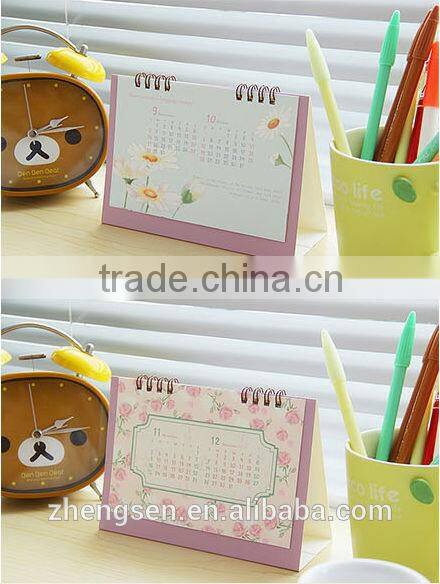 Flower series Desktop paper flip calendar