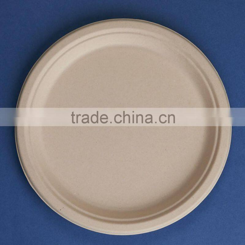 PL-10-UB Disposable unbleached food dessert bulk pack 10 inches plates