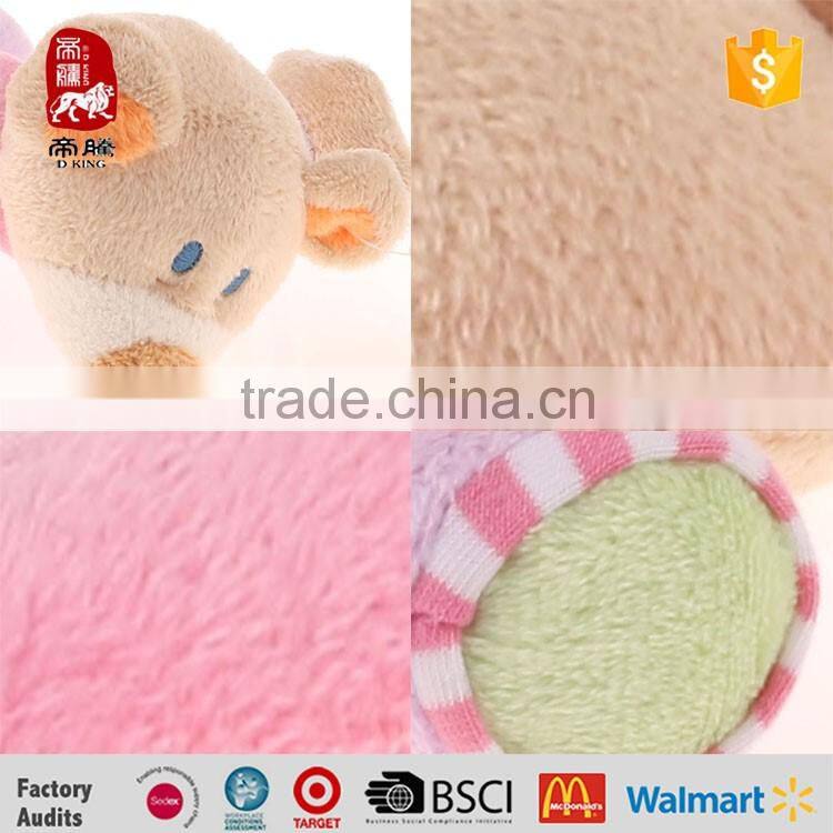 lovely bear baby plush toys handbell manufacture