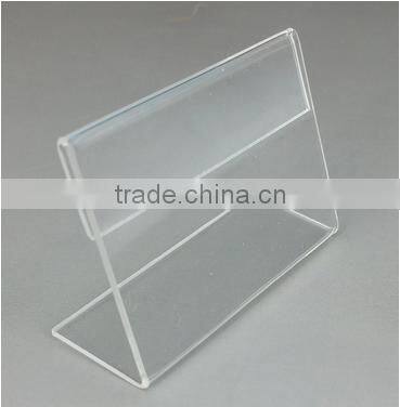 4*6cm clear acrylic transparent price tag stand