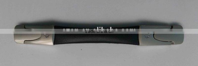 Luggage case plastic handle with metal, zinc alloy luggage carrying handle,Luggage parts soft handle
