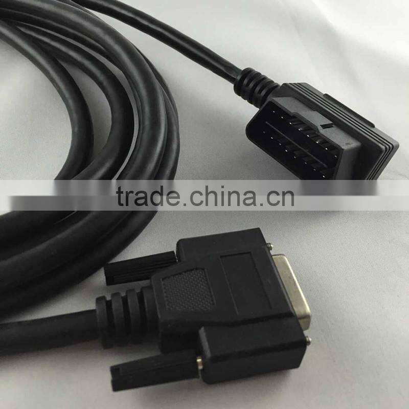 16 pin obd-ii cable male right angle to 26 pin d-sub cable for universal car diagnostic computers