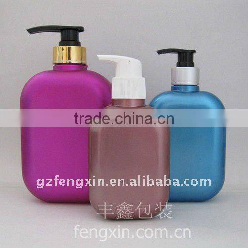 PVC colorful 300 ml hand cream luxury pump bottle