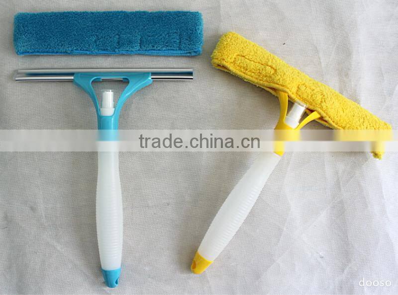 3 in 1 Rubber Squeegee Sponge Tool Spray Bottle Window Cleaning Glass Auto Wiper