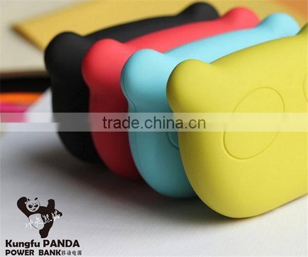 LED Panda dual USB power bank 5200mAh good for Christmas gift