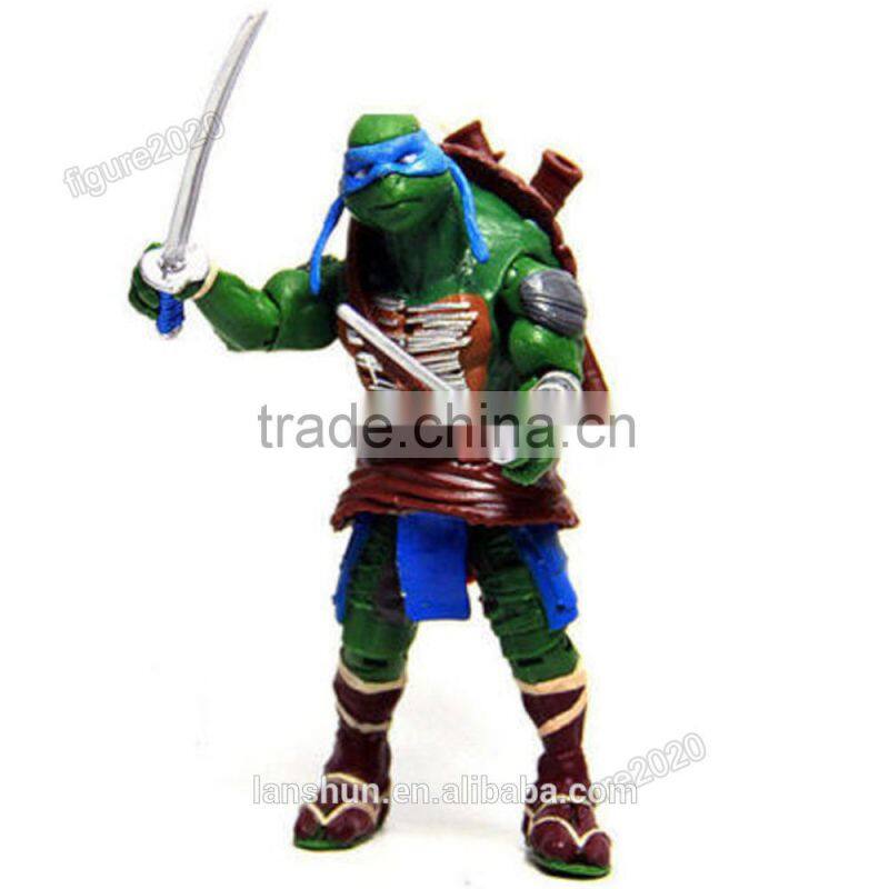 4x Teenage Mutant Ninja Turtles TMNT Da Vinci/Raphael/Mikey/Donatello 5" Action Figure Loose