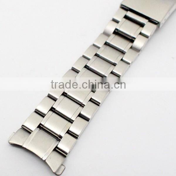 18mm 20mm 22mm 24mm butterfly buckle watch parts solid stainless steel band