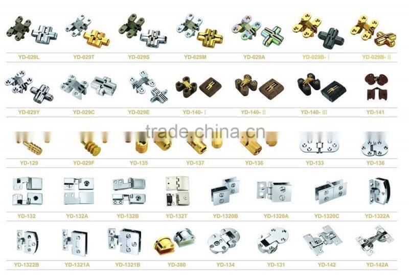 hidden door hinge/glass door floor hinges finish gold and nickel color