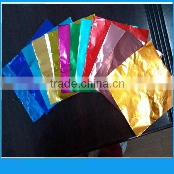 flexo printed aluminum foil Material chocolate wrapping paper