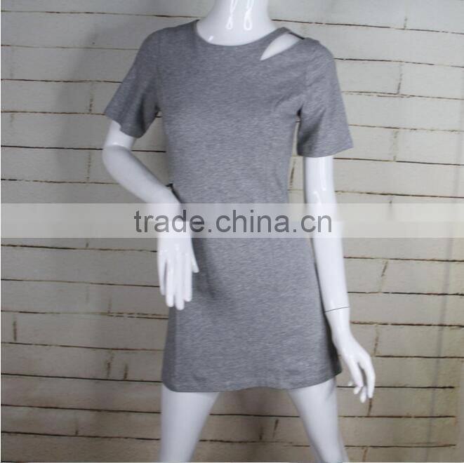 fashion elegant gray short sleeve round neck sexy western gowns ladies dresses from china supplier on alibaba