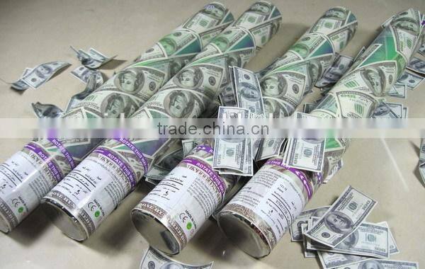 Colorful party celebration dollar popper for holiday