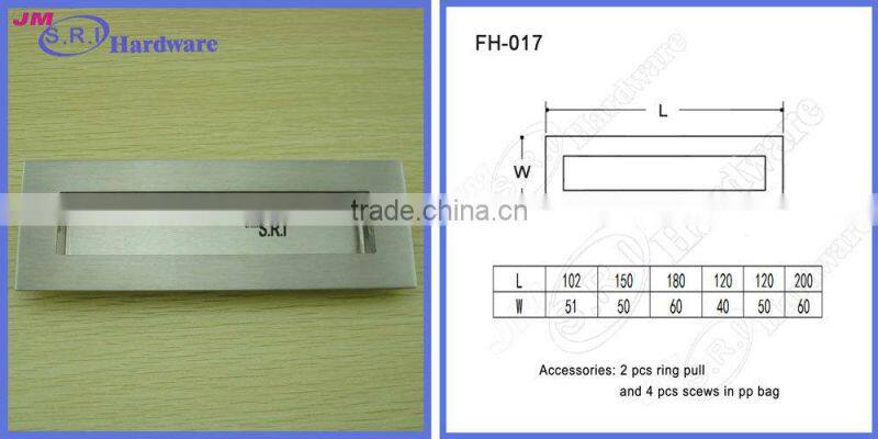2015 New design rectangle stainless steel hidden kitchen cabinet handles