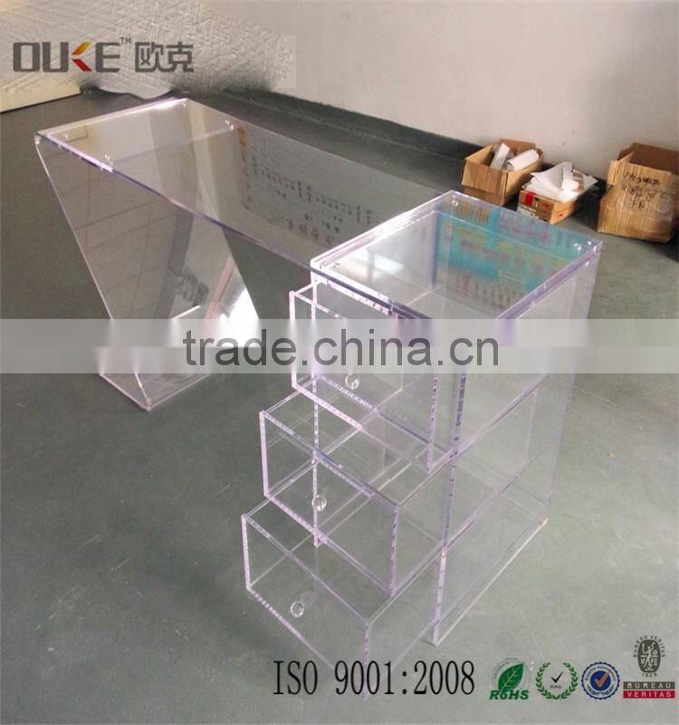 new design excellent quality transparent acrylic table