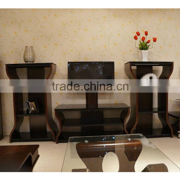 tempered glass top tv stand fancy design 2015