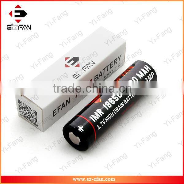 best 18650 battery EFAN 40AMP 18650 2000mAh 3.7v Most Powerful Cell