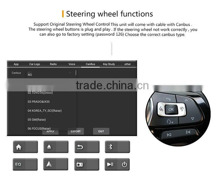 Radio android car dvd player gps for vw caddy touareg