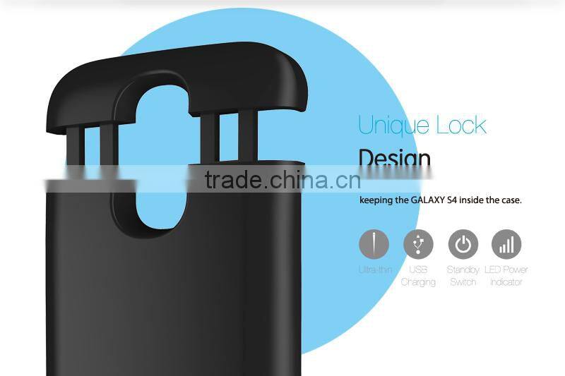 3000mah external battery backup case for Samsung Galaxy S4 I9500 portable power bank for S4