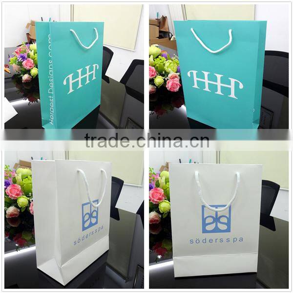 Customize design black luxury wine paper bag