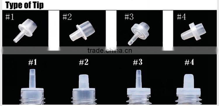 5ml essential oil thin bottle with clear pet plastic dropper bottle PET396R