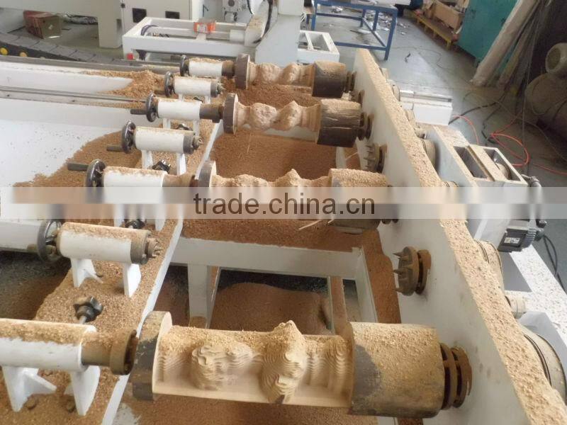 Jinan Nc Studio Control 4Axis 3D Cylinder CNC Carving/Engraving Machine/Machinery with water cooling spindle