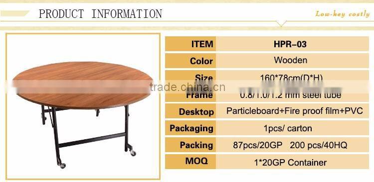 Wholesale round small foldable desk with factory price