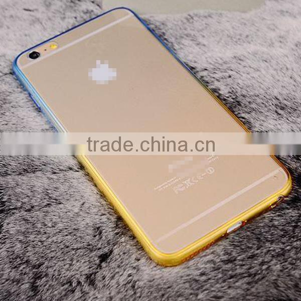 Fashion two gradient color phone shell rainbow silicone phone cases