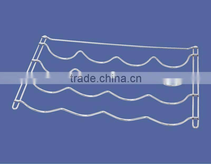 Wave mode metal wine rack PF-W001M