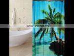 2015 NEWEST European printed Lemon PEVA shower curtains