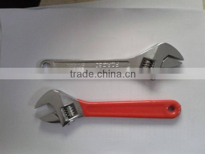 adjustable wrench with rubber handle