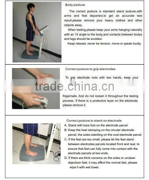 Portable human body composition analyzer for sale TM-GS6.5