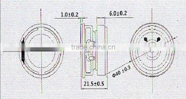 Best sale 40mm 4ohm 3w paper speaker horn