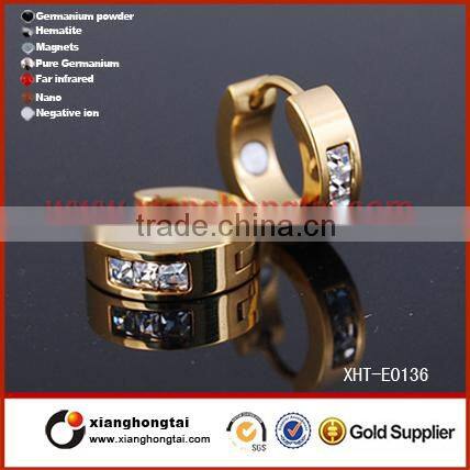 Heart Shape Glaring Diamond Earring Wholesale