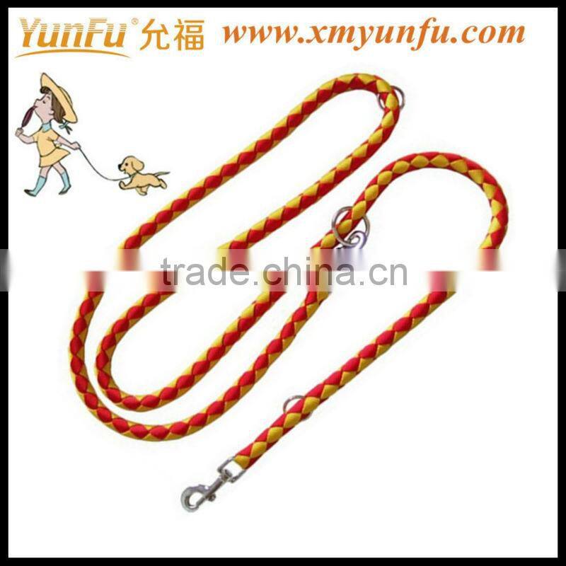 Fabric dog leash pet dog flexible leash with nylon material
