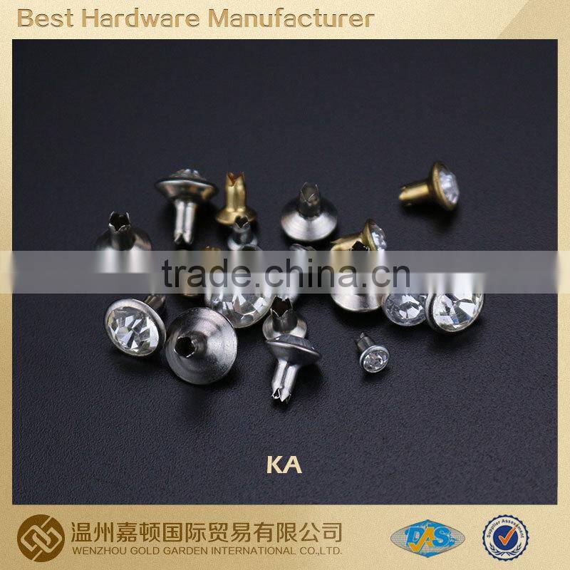 Red copper metal rivets garment ornaments accessories