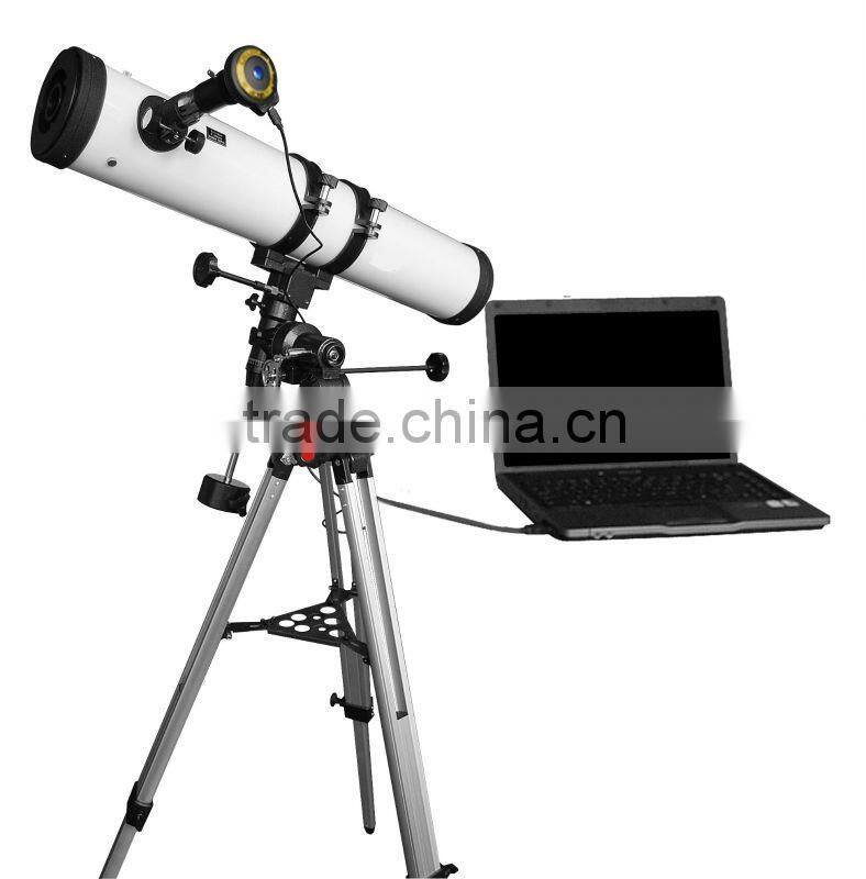 TVV3000-F9114EQ 3.0MP digital computerized reflective telescope equipped with equatorial and heavy-duty metal tripod