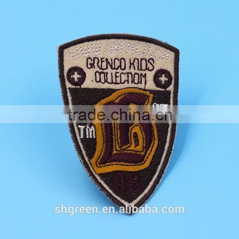 Colorful thread flag embroidery emblem garment patch