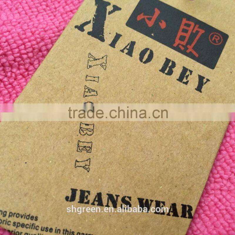 Uncoated surface original printing paper cardboard tag